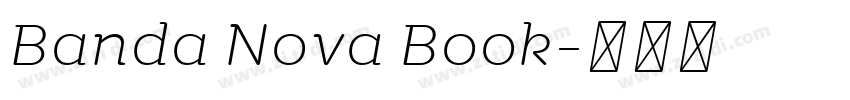 Banda Nova Book字体转换 Banda Nova Book字体转换